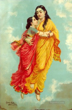 アガリガイ・ラジャ・ラビ・ヴァルマ・インディアンズ Oil Paintings